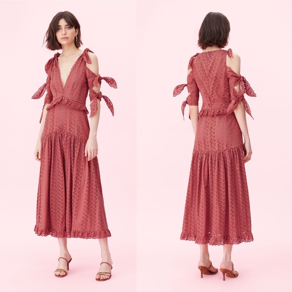 Rebecca Taylor KARINA EYELET BOW DRESS - Picture 3 of 6